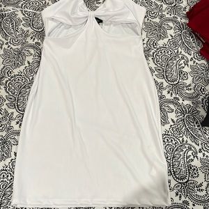 White Cut Out Dress XL